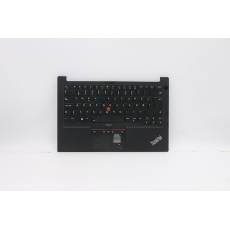 Lenovo 5M10Z27333 Palmrest Top Case con tastiera, Danese, nero, Retroilluminazione, Senza lettore di impronte digitali, UK