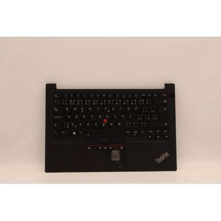 Lenovo 5M10Z27344 Palmrest Top Case con tastiera, Ceco/Slovacco, nero, Retroilluminazione, Senza lettore di impronte digitali, U