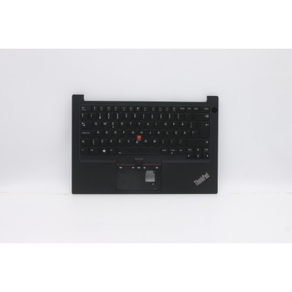 Lenovo 5M10Z27346 Palmrest Top Case con tastiera, Svedese/finlandese, Nero, Retroilluminazione