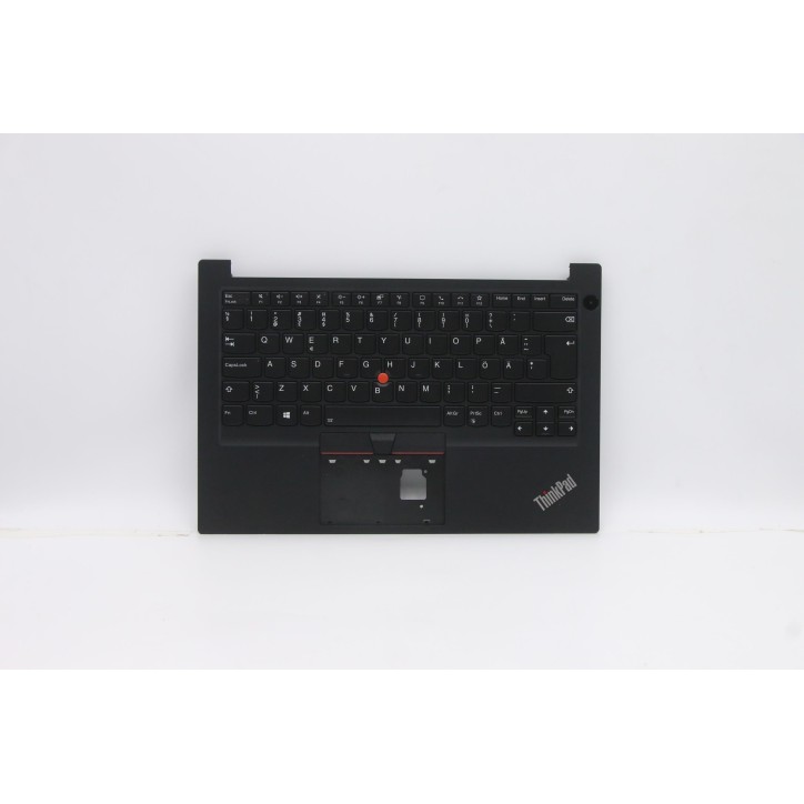 Lenovo 5M10Z27346 Palmrest Top Case con tastiera, Svedese/finlandese, Nero, Retroilluminazione