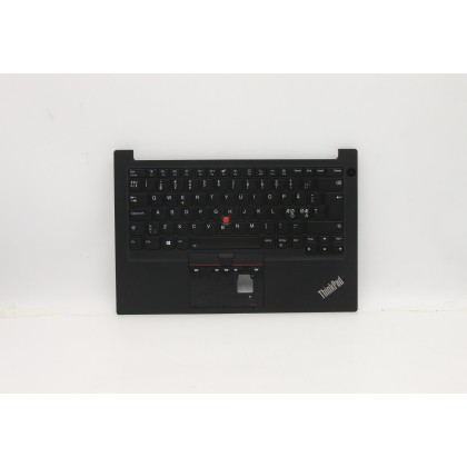 Lenovo 5M10Z27347 Palmrest Top Case con tastiera, Europa del Nord, Nero, Retroilluminazione