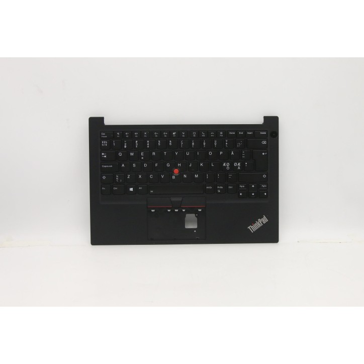 Lenovo 5M10Z27347 Palmrest Top Case con tastiera, Europa del Nord, Nero, Retroilluminazione
