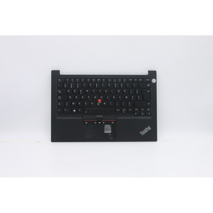 Lenovo 5M10Z27366 Palmrest Top Case con tastiera, Belga, nero, Retroilluminazione, Lettore di impronte digitali, UK