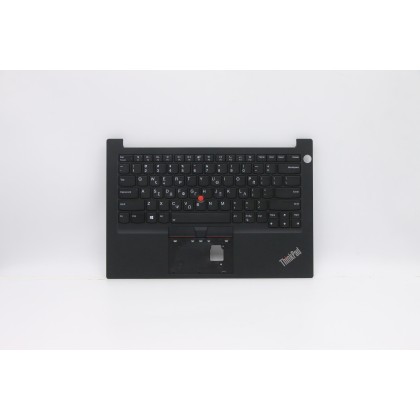 Lenovo 5M10Z27371 Palmrest Top Case con tastiera, Greco, Nero, Retroilluminazione, Impronta digitale