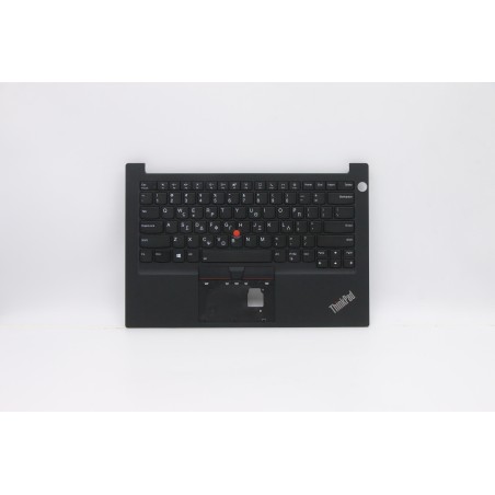 Lenovo 5M10Z27371 Palmrest Top Case con tastiera, Greco, Nero, Retroilluminazione, Impronta digitale