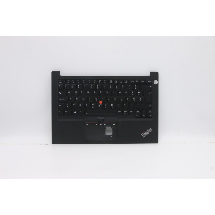 Lenovo 5M10Z27379 Palmrest Top Case con tastiera, Sloveno, Nero, Retroilluminazione, Impronta digitale
