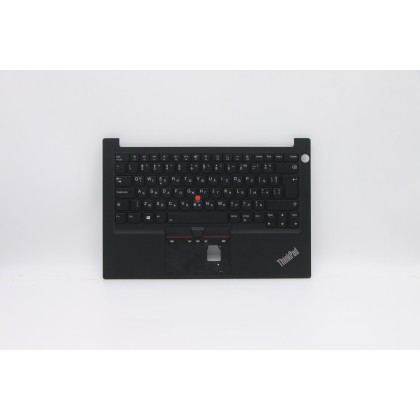 Lenovo 5M10Z27387 Palmrest Top Case con tastiera, Bulgaro, nero, Retroilluminazione, Lettore di impronte digitali, UK