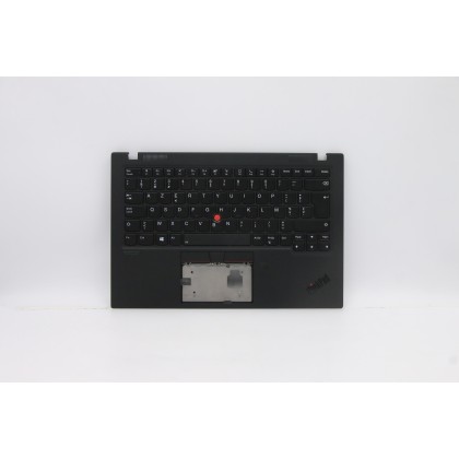 Lenovo 5M10Z27438 Palmrest Top Case con tastiera, Belga, Nero intenso, WLAN, UK