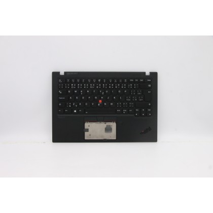 Lenovo 5M10Z27445 Palmrest Top Case con tastiera, Ceco/Slovacco, Nero intenso, WLAN, UK