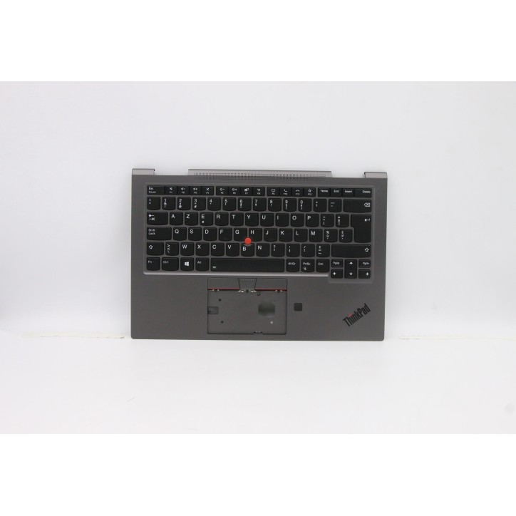 Lenovo 5M10Z37070 Palmrest Top Case con tastiera, Belga, grigio ferro, WLAN, UK