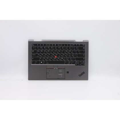 Lenovo 5M10Z37096 Palmrest Top Case con tastiera, Israele (ebraico), Grigio ferro, WLAN