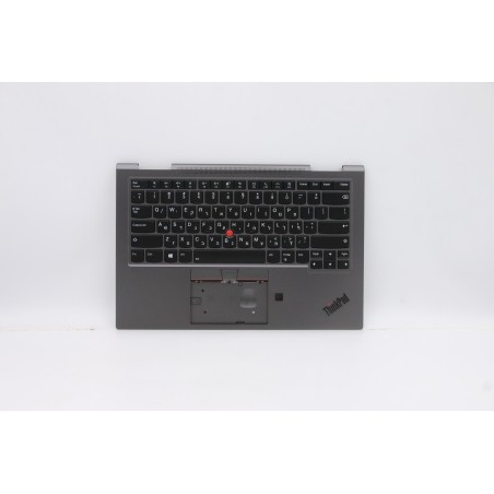 Lenovo 5M10Z37096 Palmrest Top Case con tastiera, Israele (ebraico), Grigio ferro, WLAN