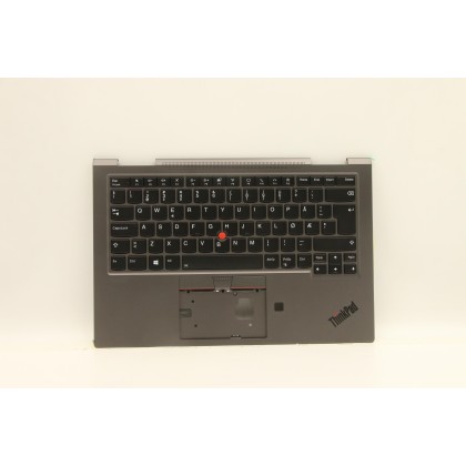 Lenovo 5M10Z37112 Palmrest Top Case con tastiera, Norvegese, Grigio ferro, WLAN