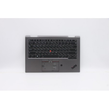 Lenovo 5M10Z37118 Palmrest Top Case con tastiera, Russo, Grigio ferro, WLAN