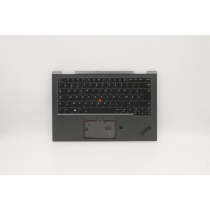 Lenovo 5M10Z37143 Palmrest Top Case con tastiera, Belga, grigio ferro, WWAN, UK