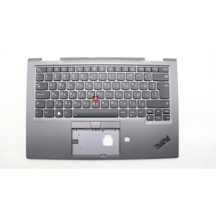 Lenovo 5M10Z37146 Palmrest Top Case con tastiera, Bulgaro, grigio ferro, WWAN, UK