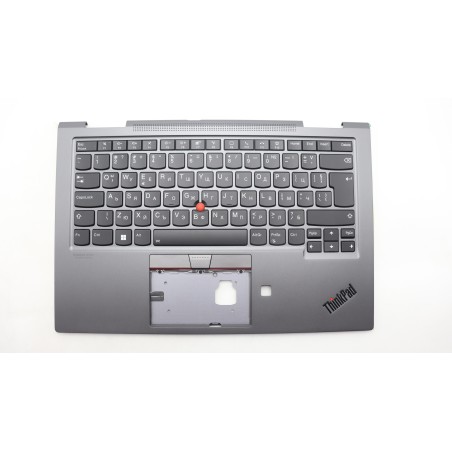 Lenovo 5M10Z37146 Palmrest Top Case con tastiera, Bulgaro, grigio ferro, WWAN, UK
