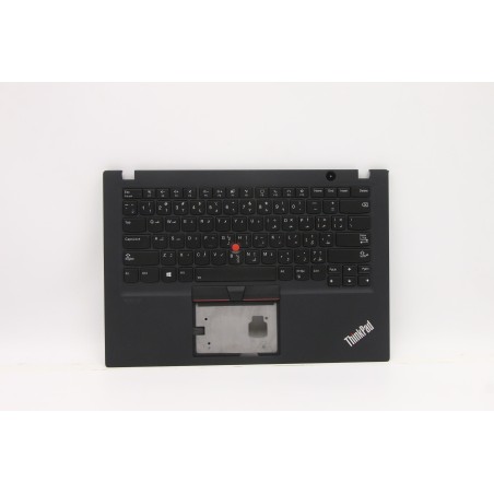 Lenovo 5M10Z41247 Palmrest Top Case con tastiera, Arabo, nero, Retroilluminazione, US