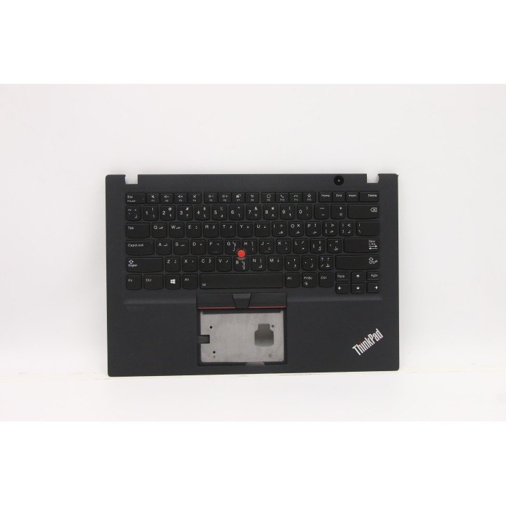 Lenovo 5M10Z41247 Palmrest Top Case con tastiera, Arabo, nero, Retroilluminazione, US