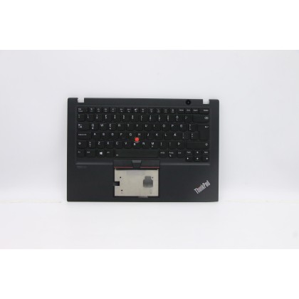 Lenovo 5M10Z41292 Palmrest Top Case con tastiera, Islandese, Nero, Retroilluminazione