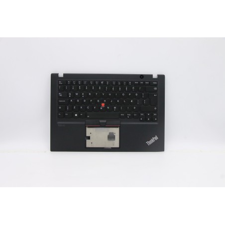 Lenovo 5M10Z41292 Palmrest Top Case con tastiera, Islandese, Nero, Retroilluminazione