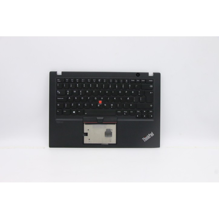 Lenovo 5M10Z41292 Palmrest Top Case con tastiera, Islandese, Nero, Retroilluminazione