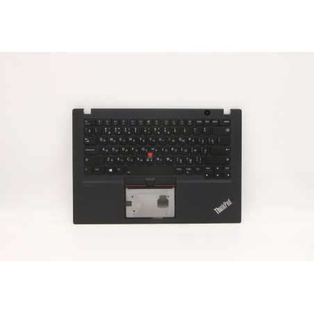 Lenovo 5M10Z41319 Palmrest Top Case con tastiera, Russo, Nero, Retroilluminazione