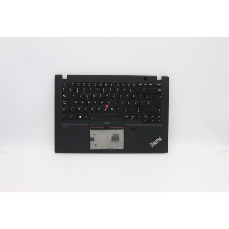 Lenovo 5M10Z41462 Palmrest Top Case con tastiera, Belga, nero, Retroilluminazione, Lettore di impronte digitali, UK