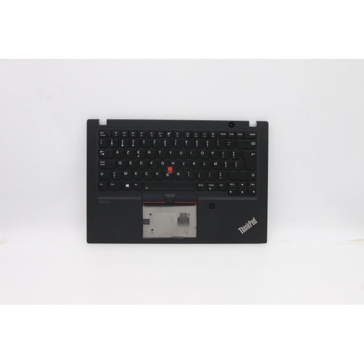 Lenovo 5M10Z41462 Palmrest Top Case con tastiera, Belga, nero, Retroilluminazione, Lettore di impronte digitali, UK