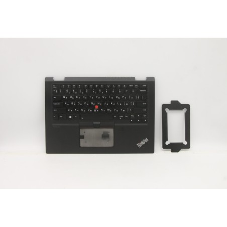 Lenovo 5M10Z51960 Palmrest Top Case con tastiera, Ucraino, Senza WWAN