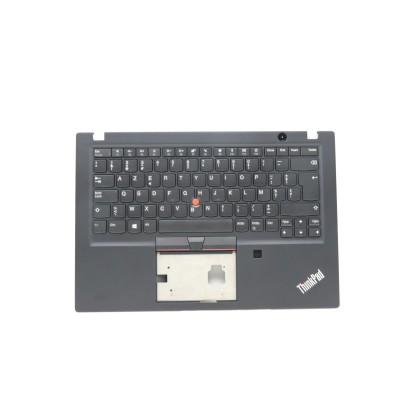 Lenovo 5M11A08377 Palmrest Top Case con tastiera, Belga, nero, UK