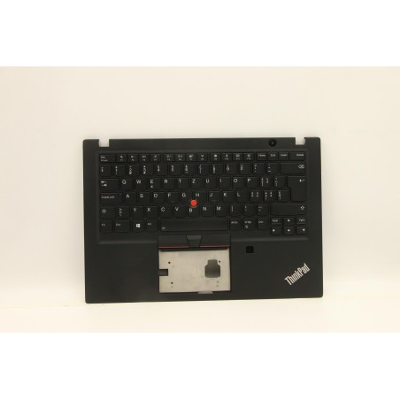 Lenovo 5M11A08562 Palmrest Top Case con tastiera, Svizzera, Nero, Retroilluminazione