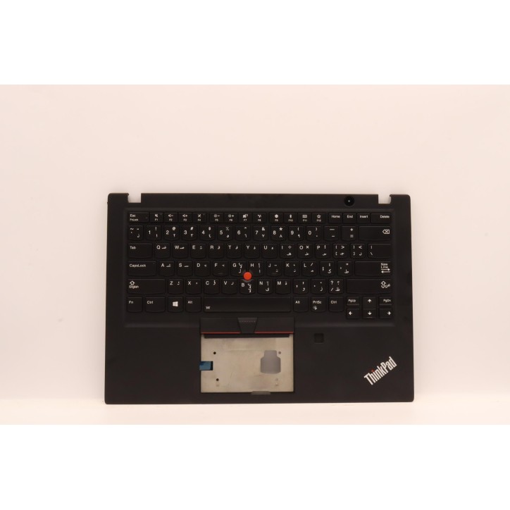 Lenovo 5M11A08622 Palmrest Top Case con tastiera, Arabo, nero, Retroilluminazione, US