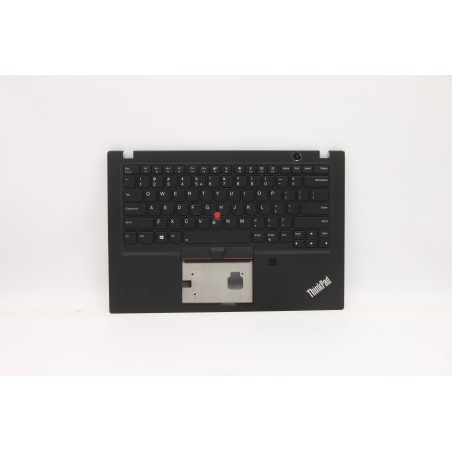 Lenovo 5M11A08630 Palmrest Top Case con tastiera, Inglese (Stati Uniti/Europa), Nero, Retroilluminazione
