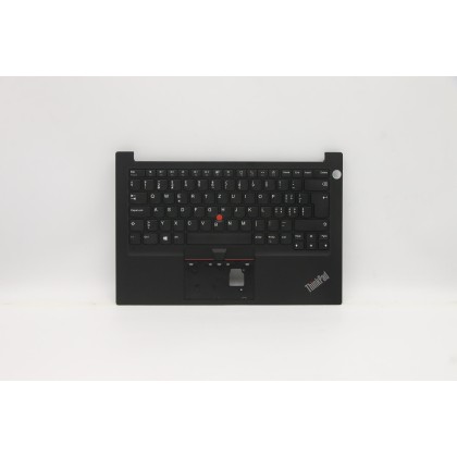 Lenovo 5M11A34840 Palmrest Top Case con tastiera, Svizzera, nero, Impronta digitale