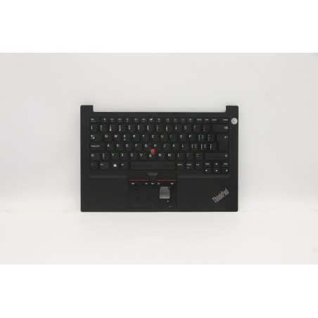 Lenovo 5M11A34840 Palmrest Top Case con tastiera, Svizzera, nero, Impronta digitale