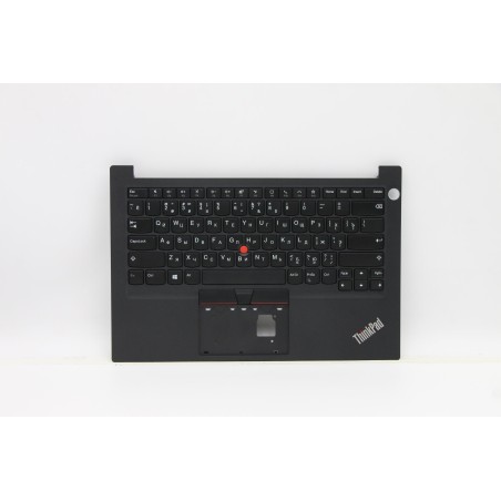Lenovo 5M11A34935 Palmrest Top Case con tastiera, Russo, nero, Lettore di impronte digitali