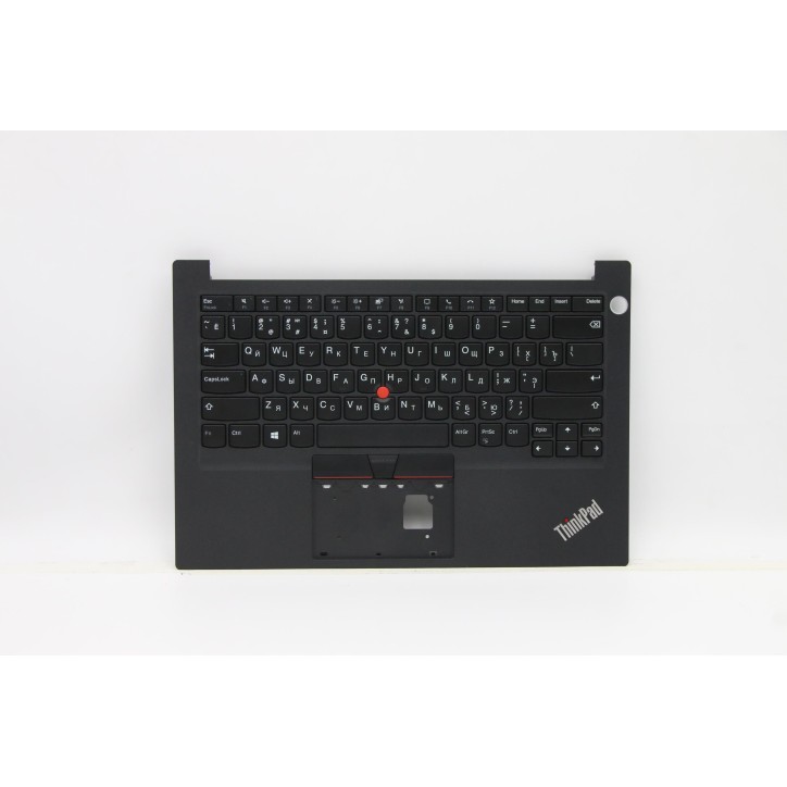 Lenovo 5M11A34935 Palmrest Top Case con tastiera, Russo, nero, Lettore di impronte digitali