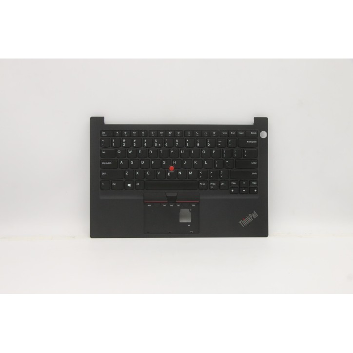 Lenovo 5M11A34954 Palmrest Top Case con tastiera, Inglese (Stati Uniti/Europa), nero, Lettore di impronte digitali