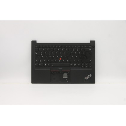 Lenovo 5M11A35024 Palmrest Top Case con tastiera, Islandese, Nero, Retroilluminazione