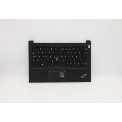 Lenovo 5M11A35109 Palmrest Top Case con tastiera, Sloveno, Nero, Retroilluminazione, Impronta digitale