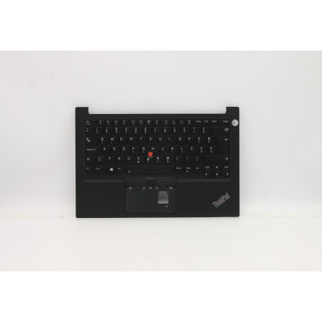 Lenovo 5M11A35109 Palmrest Top Case con tastiera, Sloveno, Nero, Retroilluminazione, Impronta digitale