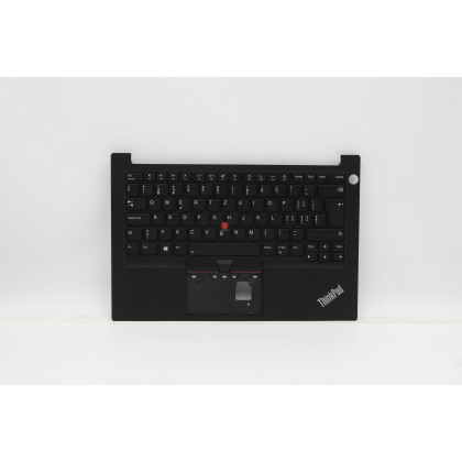 Lenovo 5M11A35117 Palmrest Top Case con tastiera, Svizzera, nero, Retroilluminazione, Impronta digitale
