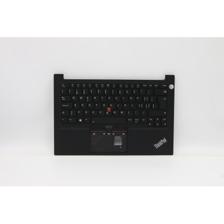 Lenovo 5M11A35117 Palmrest Top Case con tastiera, Svizzera, nero, Retroilluminazione, Impronta digitale