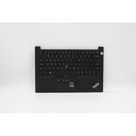 Lenovo 5M11A35126 Palmrest Top Case con tastiera, Inglese (Stati Uniti/Europa), Nero, Retroilluminazione, Impronta digitale