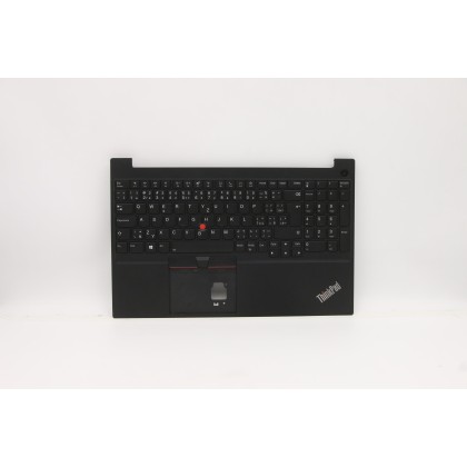 Lenovo 5M11A36116 Palmrest Top Case con tastiera, Ceco/Slovacco, nero, Retroilluminazione, UK