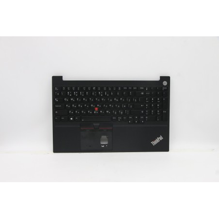 Lenovo 5M11A36323 Palmrest Top Case con tastiera, Russo, Nero, Retroilluminazione, Impronta digitale