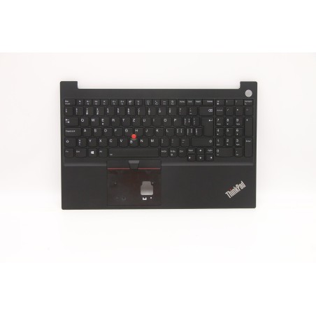 Lenovo 5M11A36444 Palmrest Top Case con tastiera, Svizzera, nero, Retroilluminazione, Lettore di impronte digitali