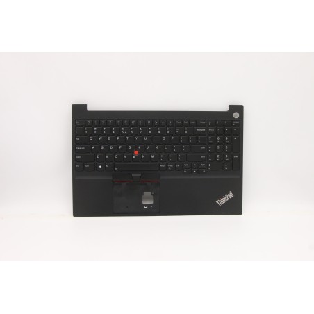 Lenovo 5M11A36453 Palmrest Top Case con tastiera, Inglese (Stati Uniti/Europa), Nero, Retroilluminazione, Impronta digitale