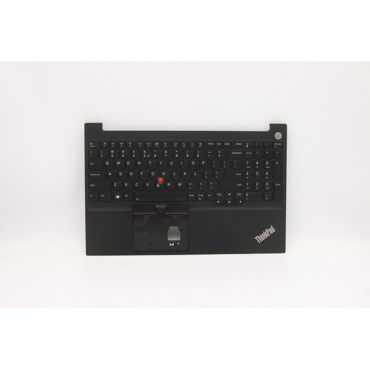 Lenovo 5M11A36453 Palmrest Top Case con tastiera, Inglese (Stati Uniti/Europa), Nero, Retroilluminazione, Impronta digitale